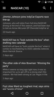 Motorsport News android App screenshot 1