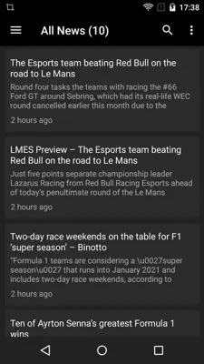 Motorsport News android App screenshot 5